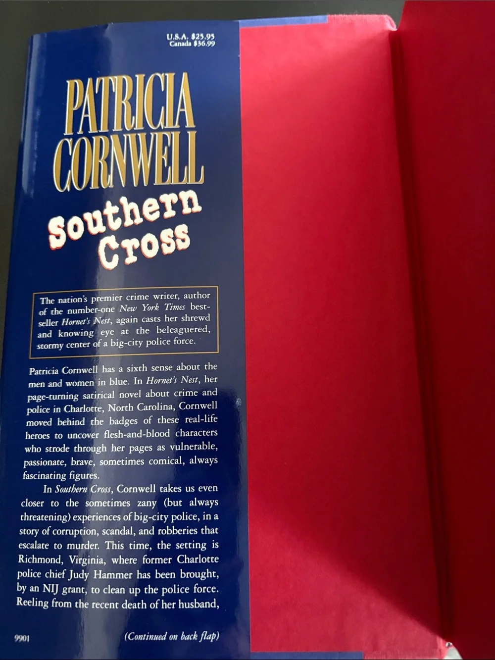 Patricia Cornwell "Southern Cross" Hardcover Book - Book 2 of 3 Andy Brazil - Picture 7 of 9